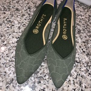 Rothy’s - The Point Shoes - Safari (Olive Green)